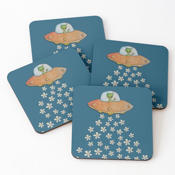 Item preview, Alien Greetings & Daisy Rain – Vintage Space Vibes designed and sold by KawaiiNugs.