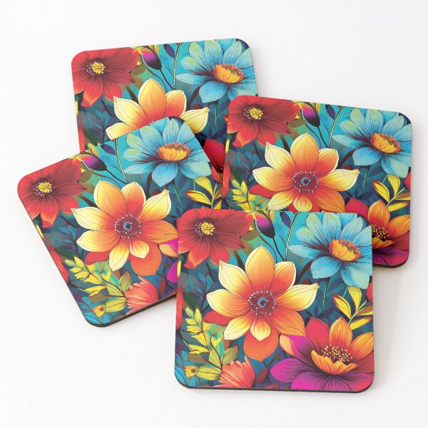 Item preview, Pretty Colorful Flowers designed and sold by CharlottePlaceArt.