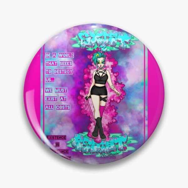 Item preview, Exist2Resist (PROFITS GO TO MUTUAL AID FUNDS) designed and sold by Ms. Deathwish Designs.