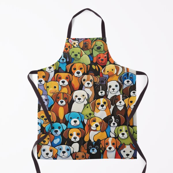 Item preview, Folk Art Field of Puppies designed and sold by Colin Bentham.
