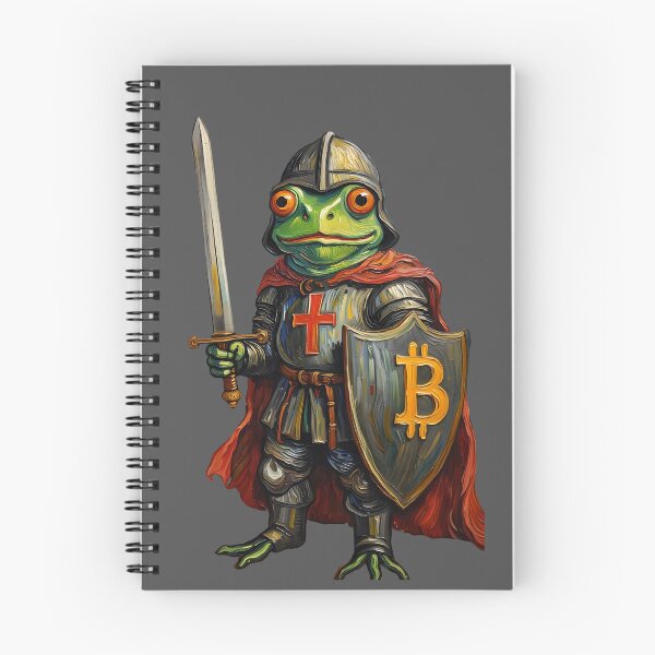 Item preview, Pepe - The Templar Bitcoin Knight designed and sold by DigitaledbyTailor.