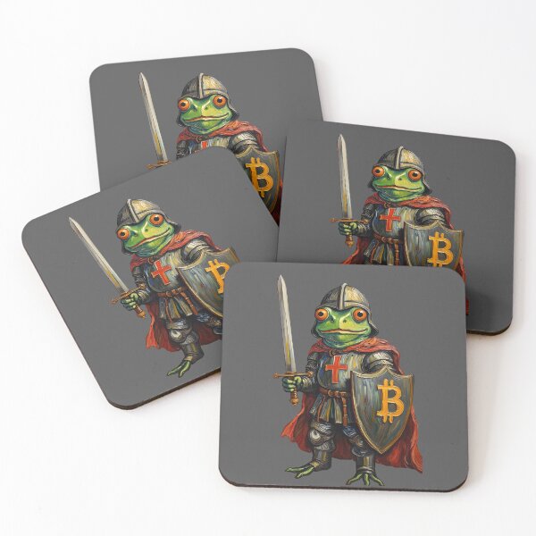 Item preview, Pepe - The Templar Bitcoin Knight designed and sold by DigitaledbyTailor.