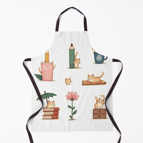 Item preview, Cute Cat & Stationery Sticker Pack – Cozy Aesthetic Kitty Vibes designed and sold by KantaponEarth.
