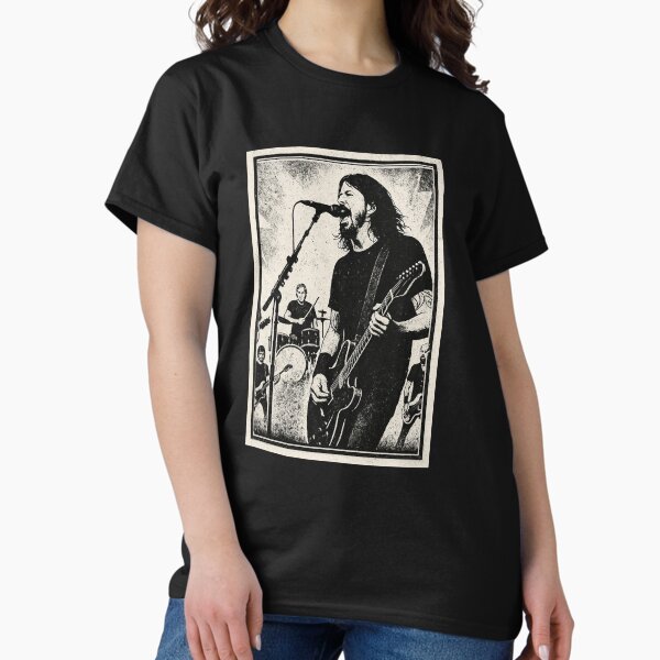 Vista previa del artículo con la obra «Diseño de ilustración de fan de Dave Grohl», diseñado y vendido por Ratatatts.