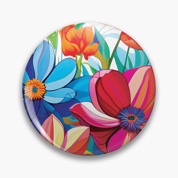 Item preview, Pretty Colorful Flowers designed and sold by CharlottePlaceArt.