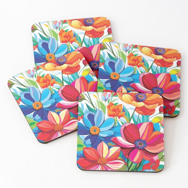 Item preview, Pretty Colorful Flowers designed and sold by CharlottePlaceArt.