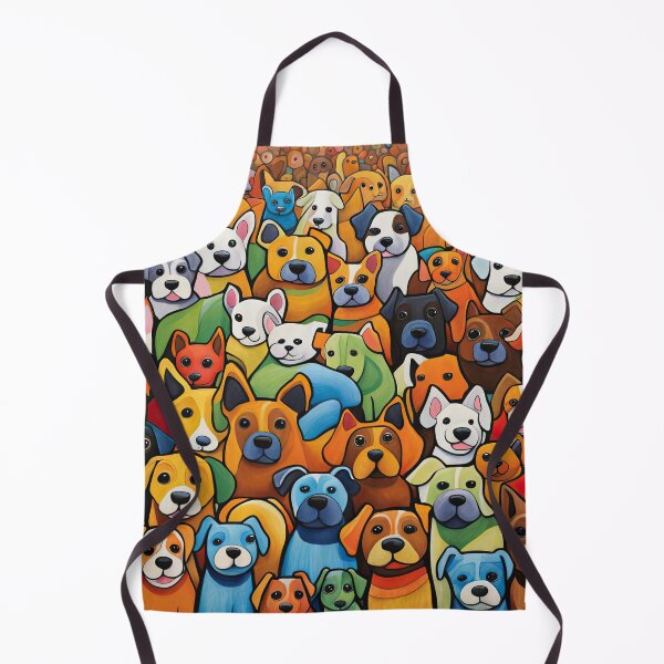 Item preview, Folk Art Field of Puppies designed and sold by Colin Bentham.