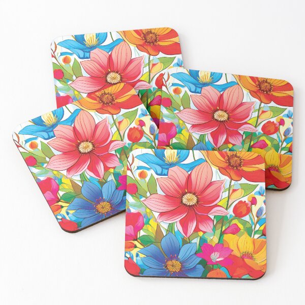 Item preview, Pretty Colorful Flowers designed and sold by CharlottePlaceArt.