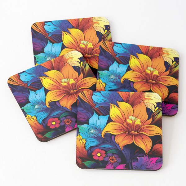 Item preview, Pretty Colorful Flowers designed and sold by CharlottePlaceArt.