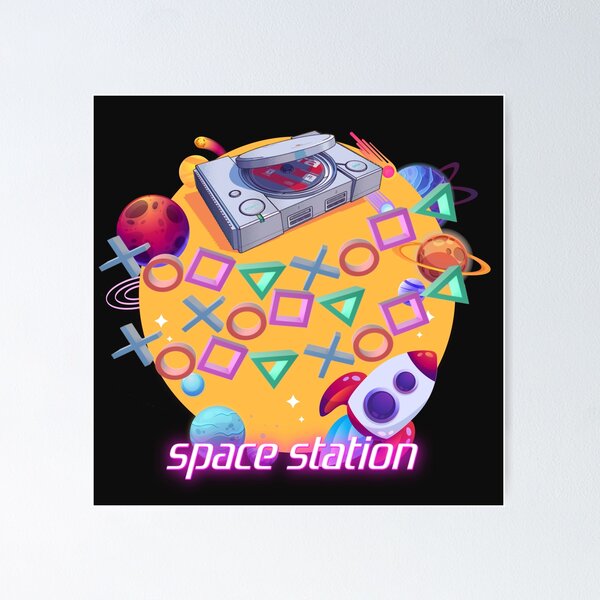 Item preview, space station, ps1, play station, 1994 designed and sold by Wawan35200.