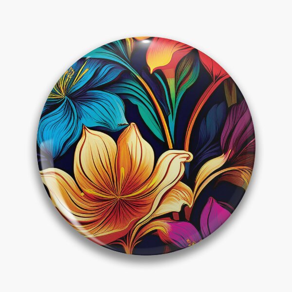 Item preview, Pretty Colorful Flowers designed and sold by CharlottePlaceArt.