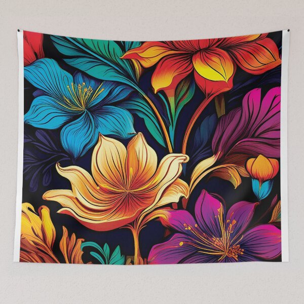 Item preview, Pretty Colorful Flowers designed and sold by CharlottePlaceArt.