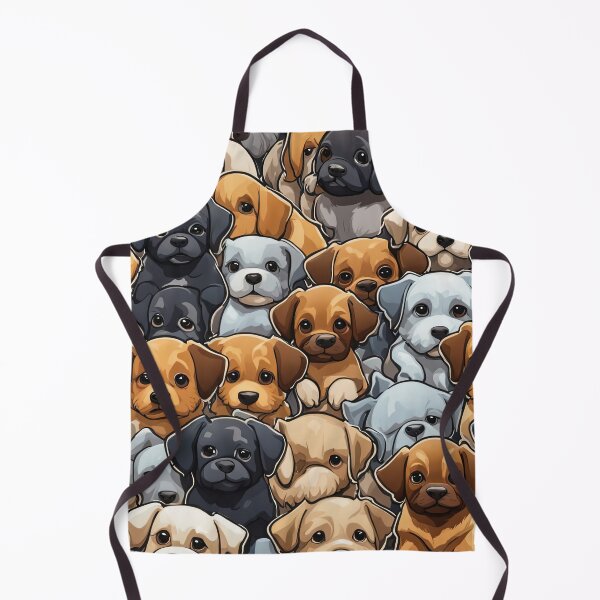 Item preview, Folk Art Field of Puppies designed and sold by Colin Bentham.