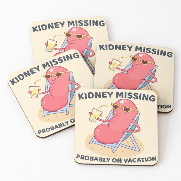 Item preview, Kidney Missing - Funny Medical Humor designed and sold by importato.