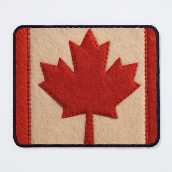 Item preview, Felt Canadian Flag with Maple Leaf Detail designed and sold by PMG Shop.