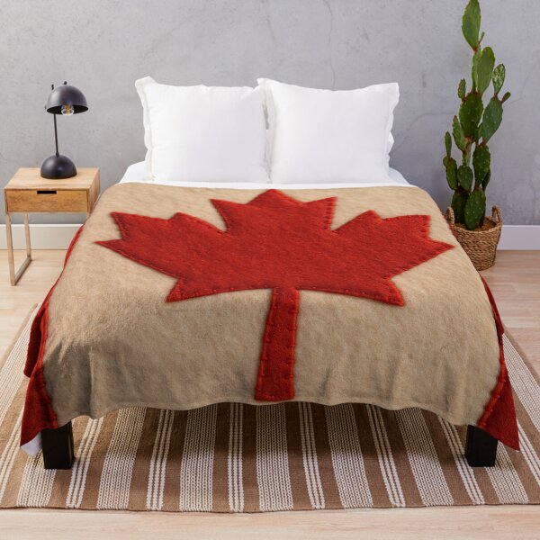 Item preview, Felt Canadian Flag with Maple Leaf Detail designed and sold by PMG Shop.