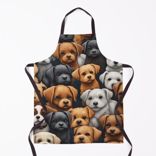 Item preview, Folk Art Field of Puppies designed and sold by Colin Bentham.