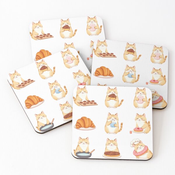 Item preview, Cute Baking Cat Sticker Pack – Kawaii Chef Kitty Collection" designed and sold by KantaponEarth.
