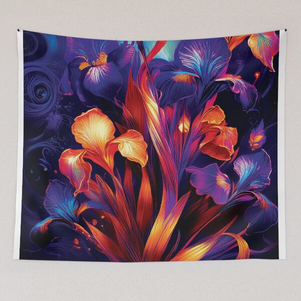 Item preview, Pretty Colorful Flowers designed and sold by CharlottePlaceArt.