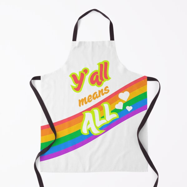 Artikelvorschau, Y'all bedeutet ALLE Regenbogenherzen entworfen und verkauft von K-P-Artworks.