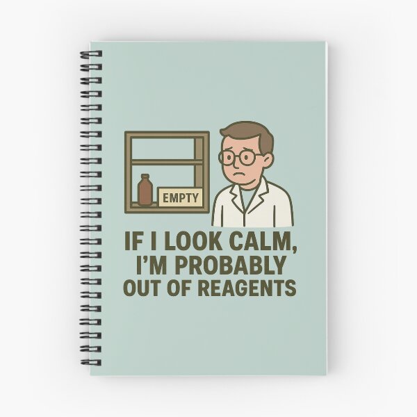 Item preview, Lab Tech Humor – Out of Reagents Funny Science Quote designed and sold by Viltogvakkertstudio.