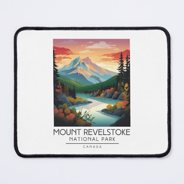 Item preview, A Vintage Illustration of Mount Revelstoke National Park - Canada designed and sold by GoodOldVintage.