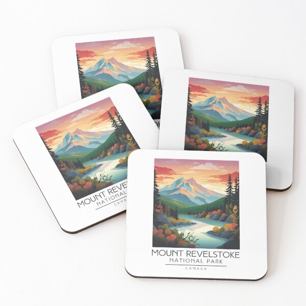 Item preview, A Vintage Illustration of Mount Revelstoke National Park - Canada designed and sold by GoodOldVintage.