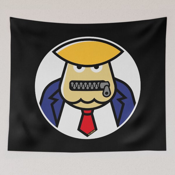 Item preview, Donald Trump (Zipper / Caricature / Icon / NEG) designed and sold by Roderix.
