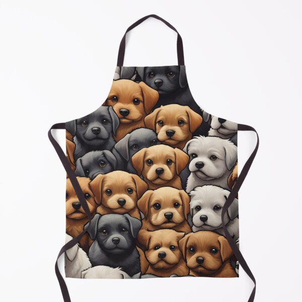 Item preview, Folk Art Field of Puppies designed and sold by Colin Bentham.