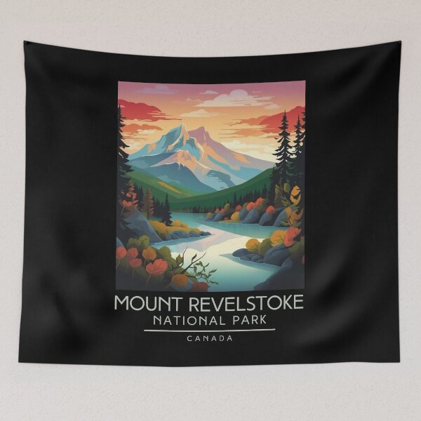 Item preview, A Vintage Illustration of Mount Revelstoke National Park - Canada designed and sold by GoodOldVintage.