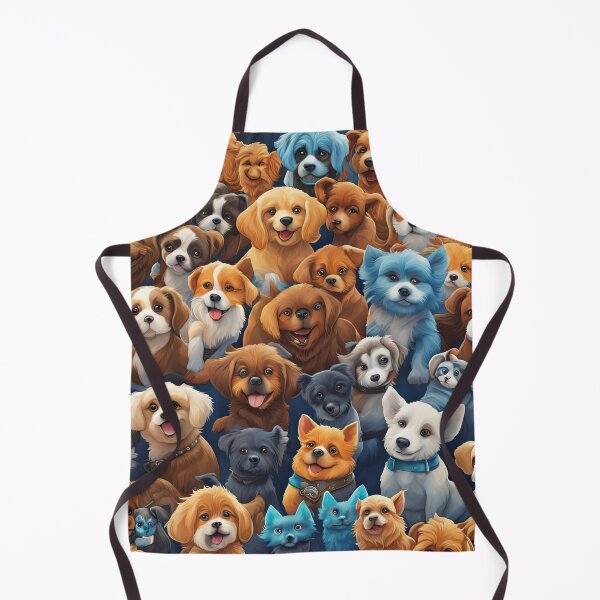 Item preview, Folk Art Field of Puppies designed and sold by Colin Bentham.