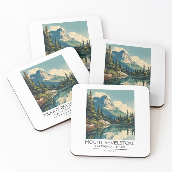 Item preview, A Vintage Illustration of Mount Revelstoke National Park - Canada designed and sold by GoodOldVintage.
