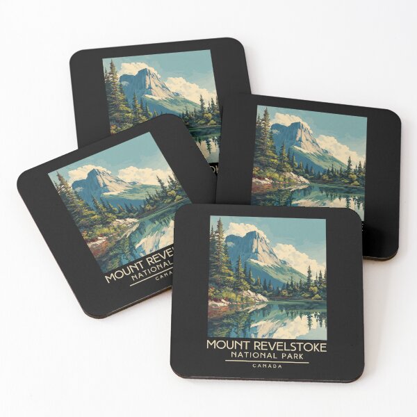 Item preview, A Vintage Illustration of Mount Revelstoke National Park - Canada designed and sold by GoodOldVintage.