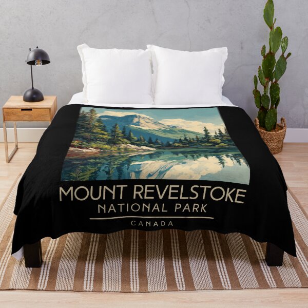 Item preview, A Vintage Illustration of Mount Revelstoke National Park - Canada designed and sold by GoodOldVintage.