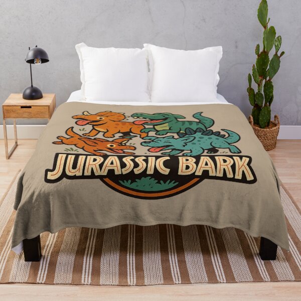 Item preview, Jurassic Bark – Cute Dino Dog Parody Art designed and sold by GirlyPopped.