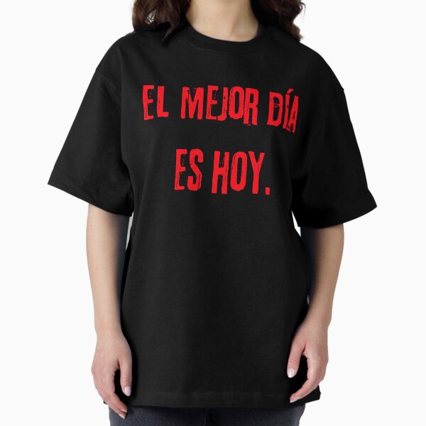 Item preview, El Mejor Día Es Hoy – Spanish Motivational Quote in Bold Red Text designed and sold by RuczkoArt.
