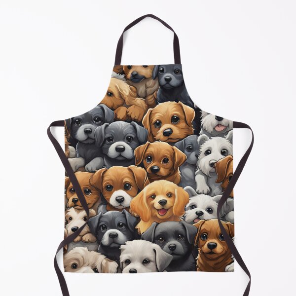 Item preview, Folk Art Field of Puppies designed and sold by Colin Bentham.