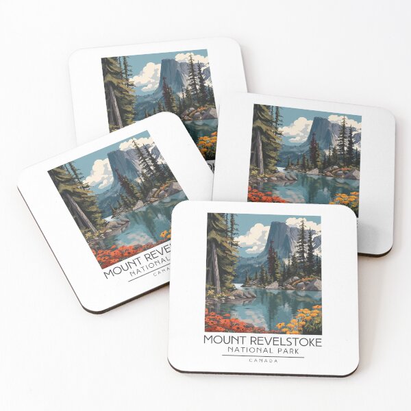 Item preview, A Vintage Illustration of Mount Revelstoke National Park - Canada designed and sold by GoodOldVintage.