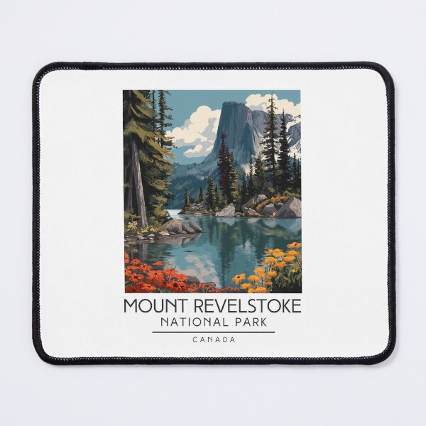 Item preview, A Vintage Illustration of Mount Revelstoke National Park - Canada designed and sold by GoodOldVintage.