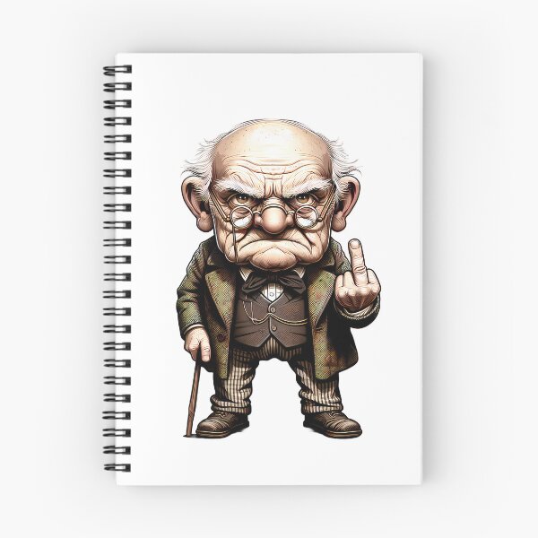 Artikelvorschau, old man middle finger entworfen und verkauft von HolaJosephina.
