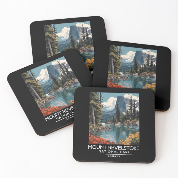 Item preview, A Vintage Illustration of Mount Revelstoke National Park - Canada designed and sold by GoodOldVintage.