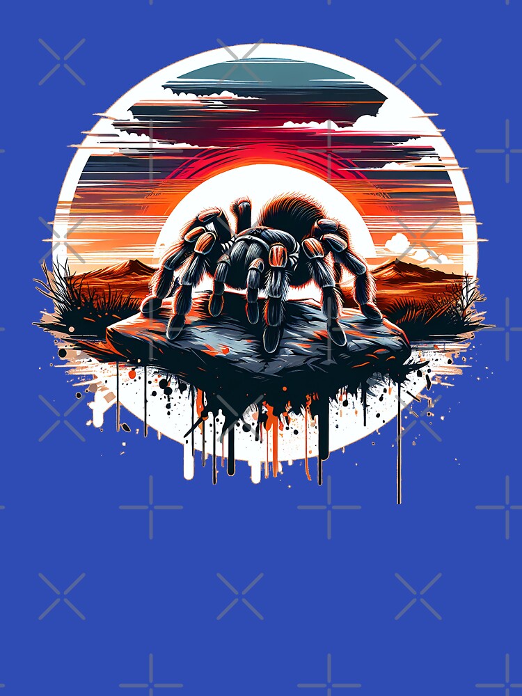 Thumbnail 7 von 7, Classic T-Shirt, Vogelspinne im Sonnenuntergang designt und verkauft von Kobeko.