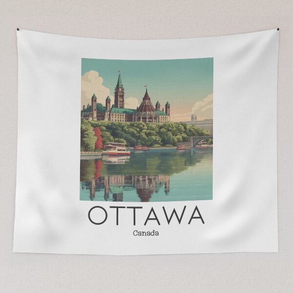 Item preview, A Vintage Illustration of Ottawa - Canada  designed and sold by GoodOldVintage.