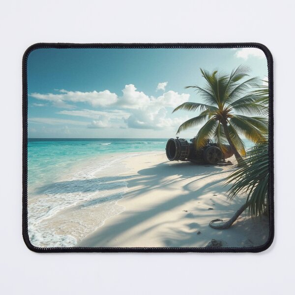 Item preview, Lost technology meets paradise – contrasts between industry and nature on a sunny beach designed and sold by FotoworldEdel.