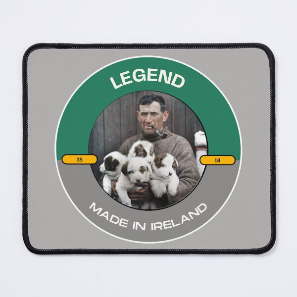 Item preview, Tom Crean puppies Legend - Made in Ireland (White border for dark coloured backgrounds) designed and sold by CreanishThings.