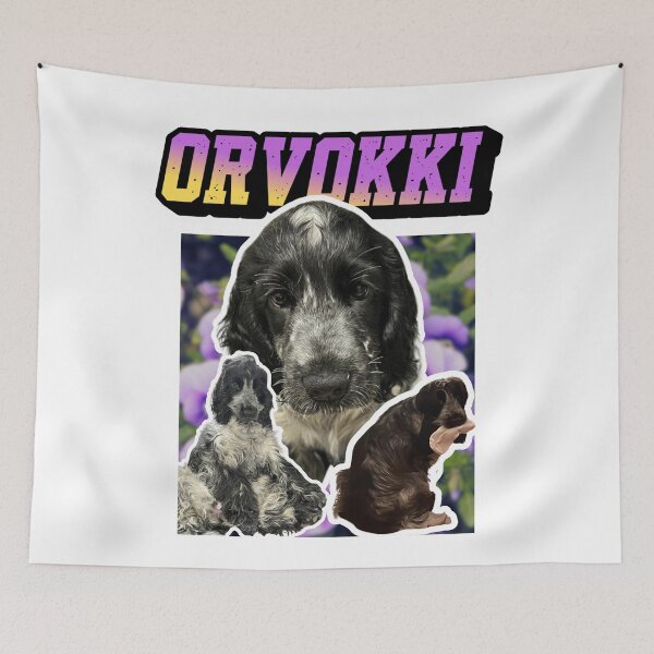 Item preview, Dog, Cockerspaniel, Orvokki, Flower designed and sold by sillanpaa98.