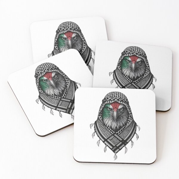Item preview, Majestic Palestinian Eagle Wearing Traditional Keffiyeh designed and sold by Abdu  Innovations.