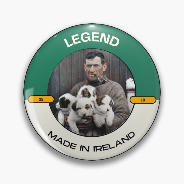 Item preview, Tom Crean puppies Legend - Made in Kerry (Black border for light coloured backgrounds) designed and sold by CreanishThings.
