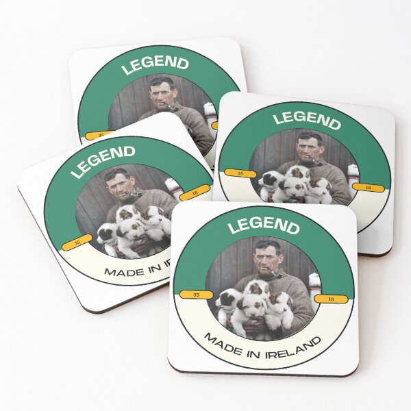 Item preview, Tom Crean puppies Legend - Made in Kerry (Black border for light coloured backgrounds) designed and sold by CreanishThings.