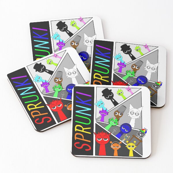Item preview, Colorful beatbox monsters second design designed and sold by Les ateliers Miloja.